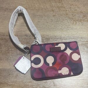 Coach Op Art Wristlet